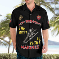 Montford Point Marines Hawaiian Shirt The Right To Fight - Black - Wonder Print Shop