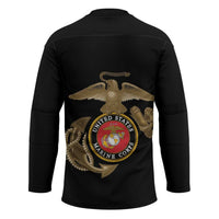 Montford Point Marines Hockey Jersey The Right To Fight - Black - Wonder Print Shop