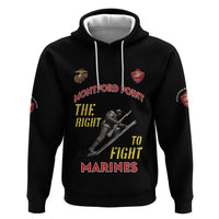 Montford Point Marines Hoodie The Right To Fight - Black - Wonder Print Shop