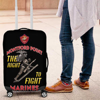Montford Point Marines Luggage Cover The Right To Fight - Black - Wonder Print Shop