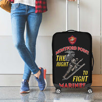 Montford Point Marines Luggage Cover The Right To Fight - Black - Wonder Print Shop