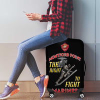 Montford Point Marines Luggage Cover The Right To Fight - Black - Wonder Print Shop