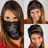 Montford Point Marines Neck Gaiter The Right To Fight - Black LT15