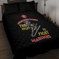Montford Point Marines Quilt Bed Set The Right To Fight - Black - Wonder Print Shop