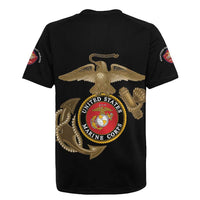 Montford Point Marines Rugby Jersey The Right To Fight - Black - Wonder Print Shop