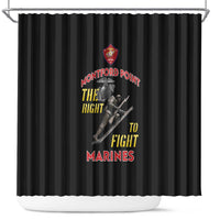 Montford Point Marines Shower Curtain The Right To Fight - Black - Wonder Print Shop