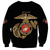 Montford Point Marines Sweatshirt The Right To Fight - Black - Wonder Print Shop