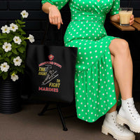 Montford Point Marines Tote Bag The Right To Fight - Black - Wonder Print Shop