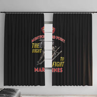 Montford Point Marines Window Curtain The Right To Fight - Black - Wonder Print Shop