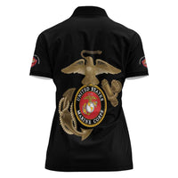 Montford Point Marines Women Polo Shirt The Right To Fight - Black - Wonder Print Shop