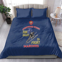 Montford Point Marines Bedding Set The Right To Fight - Blue - Wonder Print Shop