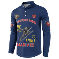 Montford Point Marines Button Sweatshirt The Right To Fight - Blue - Wonder Print Shop