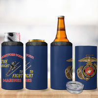 Montford Point Marines 4 in 1 Can Cooler Tumbler The Right To Fight - Blue - Wonder Print Shop