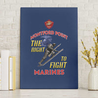 Montford Point Marines Canvas Wall Art The Right To Fight - Blue - Wonder Print Shop