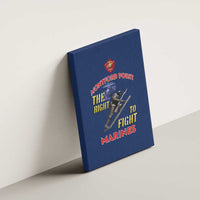 Montford Point Marines Canvas Wall Art The Right To Fight - Blue - Wonder Print Shop