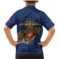 Montford Point Marines Family Matching Mermaid Dress and Hawaiian Shirt The Right To Fight - Blue - Wonder Print Shop