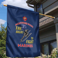 Montford Point Marines Garden Flag The Right To Fight - Blue - Wonder Print Shop