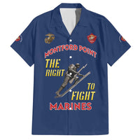 Montford Point Marines Hawaiian Shirt The Right To Fight - Blue - Wonder Print Shop