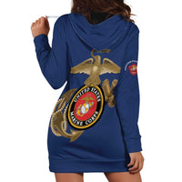 Montford Point Marines Hoodie Dress The Right To Fight - Blue - Wonder Print Shop