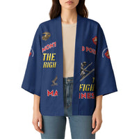 Montford Point Marines Kimono The Right To Fight - Blue - Wonder Print Shop
