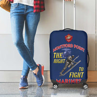 Montford Point Marines Luggage Cover The Right To Fight - Blue - Wonder Print Shop