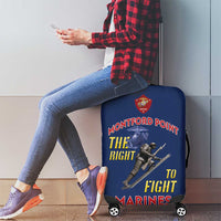 Montford Point Marines Luggage Cover The Right To Fight - Blue - Wonder Print Shop