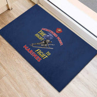 Montford Point Marines Rubber Doormat The Right To Fight - Blue - Wonder Print Shop