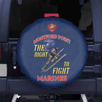 Montford Point Marines Spare Tire Cover The Right To Fight - Blue - Wonder Print Shop