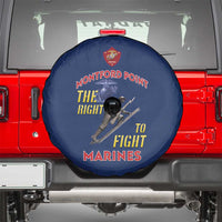 Montford Point Marines Spare Tire Cover The Right To Fight - Blue - Wonder Print Shop