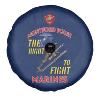 Montford Point Marines Spare Tire Cover The Right To Fight - Blue - Wonder Print Shop