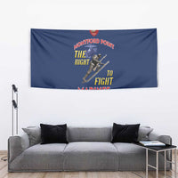 Montford Point Marines Tapestry The Right To Fight - Blue - Wonder Print Shop