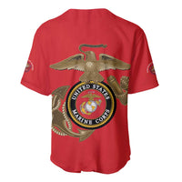 Montford Point Marines Baseball Jersey The Right To Fight - Red - Wonder Print Shop