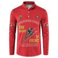 Montford Point Marines Button Sweatshirt The Right To Fight - Red - Wonder Print Shop