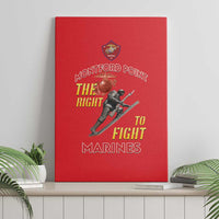 Montford Point Marines Canvas Wall Art The Right To Fight - Red - Wonder Print Shop