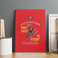 Montford Point Marines Canvas Wall Art The Right To Fight - Red - Wonder Print Shop