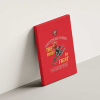 Montford Point Marines Canvas Wall Art The Right To Fight - Red - Wonder Print Shop