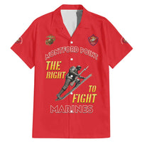 Montford Point Marines Family Matching Mermaid Dress and Hawaiian Shirt The Right To Fight - Red - Wonder Print Shop