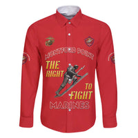 Montford Point Marines Family Matching Off Shoulder Short Dress and Hawaiian Shirt The Right To Fight - Red - Wonder Print Shop