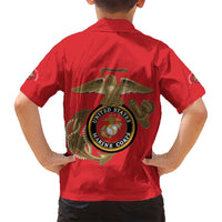 Montford Point Marines Family Matching Tank Maxi Dress and Hawaiian Shirt The Right To Fight - Red - Wonder Print Shop