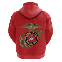 Montford Point Marines Hoodie The Right To Fight - Red - Wonder Print Shop