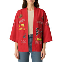 Montford Point Marines Kimono The Right To Fight - Red - Wonder Print Shop