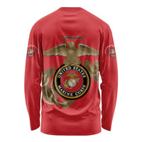 Montford Point Marines Long Sleeve Shirt The Right To Fight - Red - Wonder Print Shop