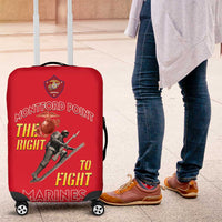 Montford Point Marines Luggage Cover The Right To Fight - Red - Wonder Print Shop