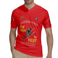 Montford Point Marines Rugby Jersey The Right To Fight - Red - Wonder Print Shop