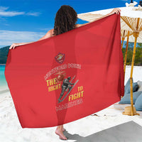 Montford Point Marines Sarong The Right To Fight - Red - Wonder Print Shop