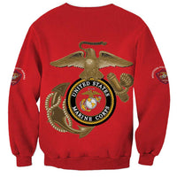 Montford Point Marines Sweatshirt The Right To Fight - Red - Wonder Print Shop