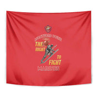 Montford Point Marines Tapestry The Right To Fight - Red - Wonder Print Shop