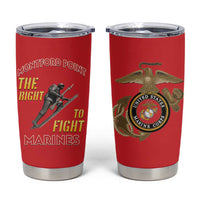 Montford Point Marines Tumbler Cup The Right To Fight - Red - Wonder Print Shop