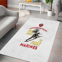 Montford Point Marines Area Rug The Right To Fight - White - Wonder Print Shop
