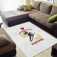 Montford Point Marines Area Rug The Right To Fight - White - Wonder Print Shop